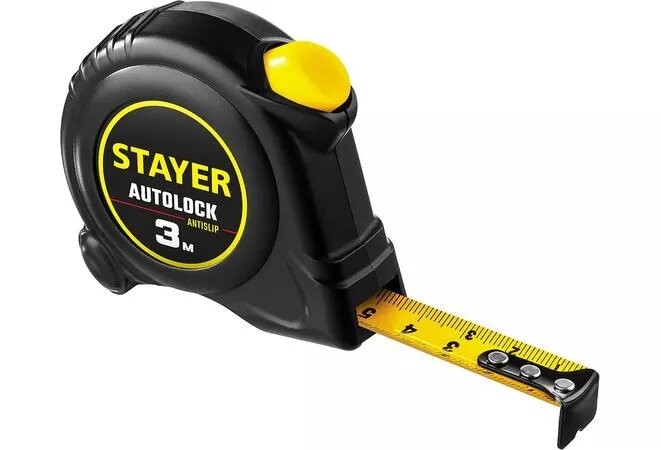 Рулетка 3м/16мм с автостопом АutoLock STAYER