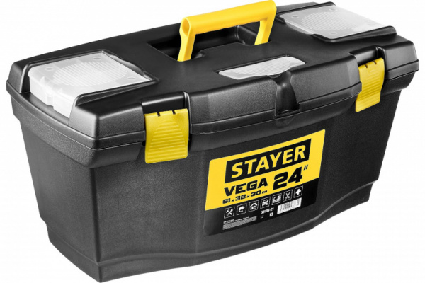 Ящик для инструмента "VEGA-24" пластиковый 38105-21_z03 STAYER